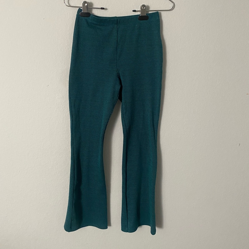 Forever 21 Turquoise Knit Pants
